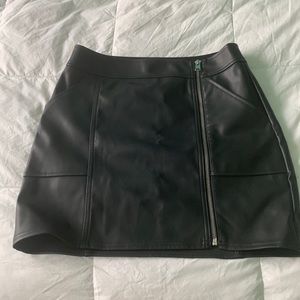 Express faux leather skirt